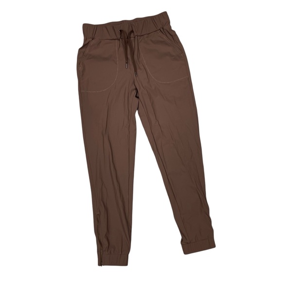 Apana Pants - brown joggers athletic pull on brown small apana